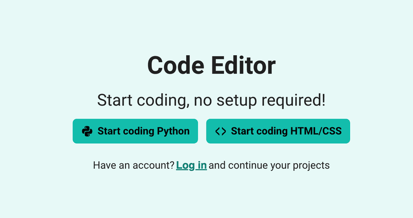 Code Editor preview